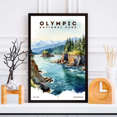 Olympic National Park Poster, Travel Art, Office Poster, Home Decor | S8 - image5